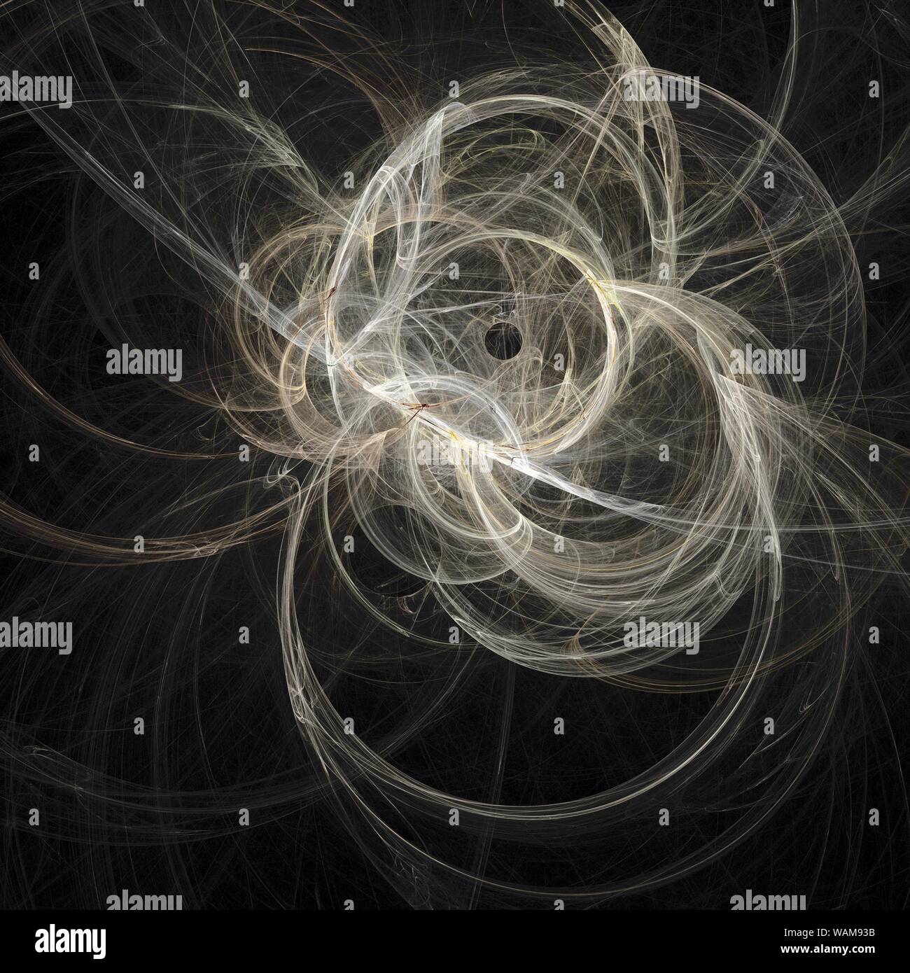 Abstract digital fractal art on the black background Stock Photo - Alamy