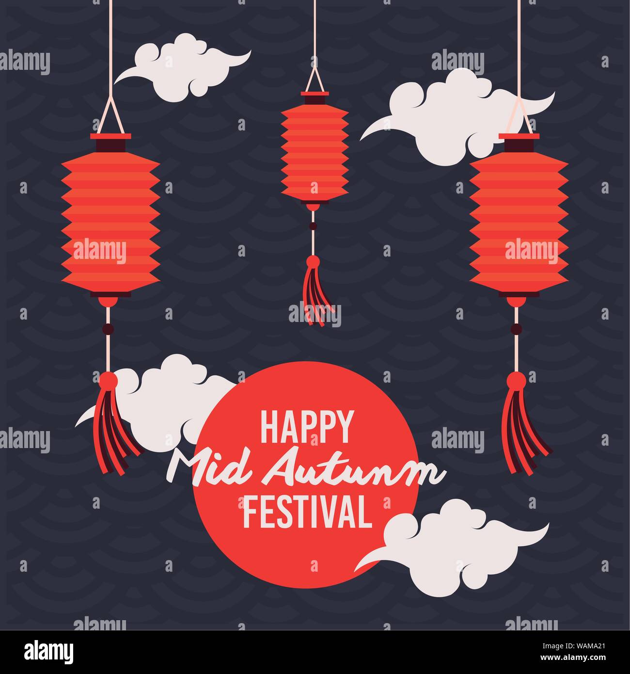 Happy mid autumn festival card Stock Vector Image & Art - Alamy