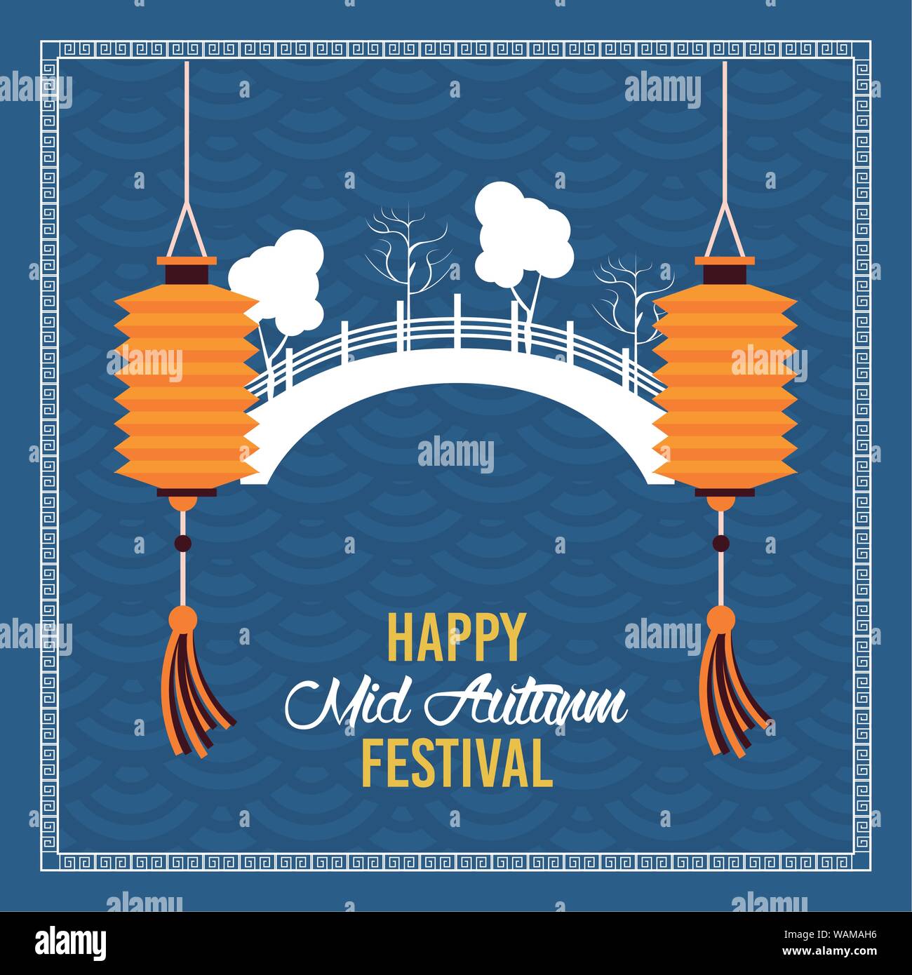 Happy mid autumn festival card Stock Vector Image & Art - Alamy