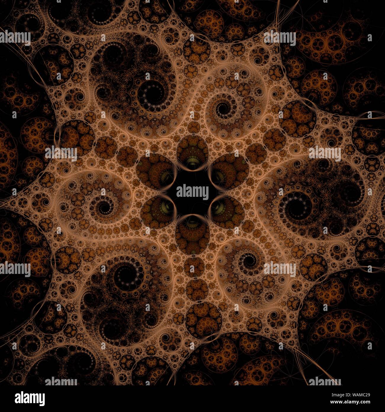 Dark fractal artwork, abstraction of a clockwork Stock Photo - Alamy