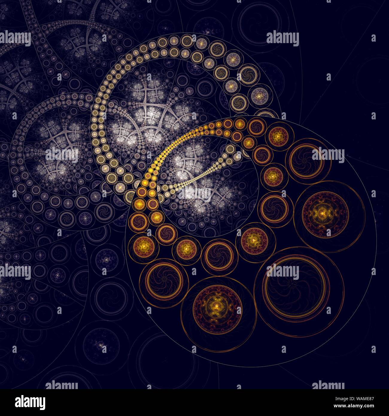 Dark fractal artwork, abstraction of a clockwork Stock Photo - Alamy