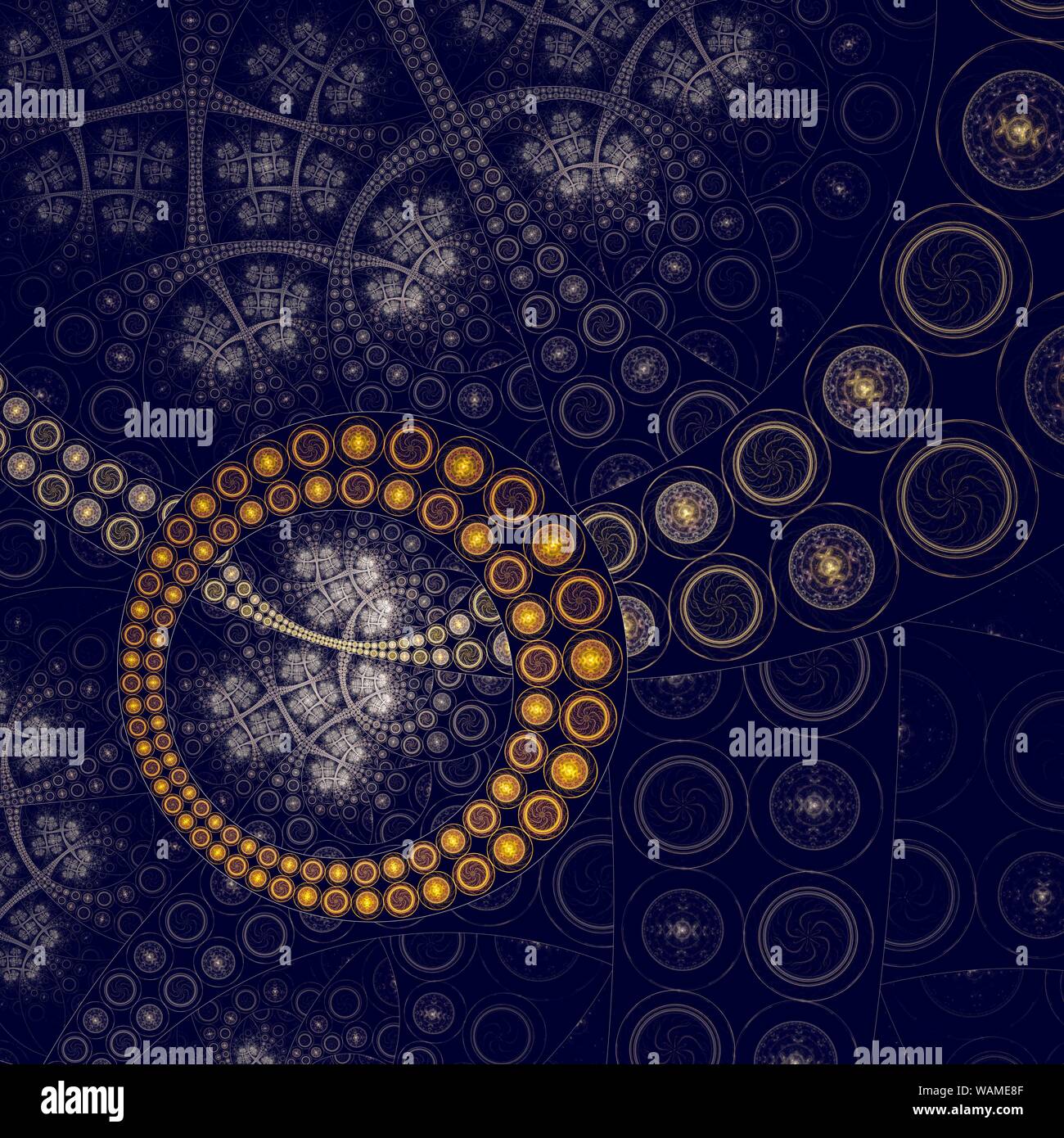 Dark fractal artwork, abstraction of a clockwork Stock Photo - Alamy