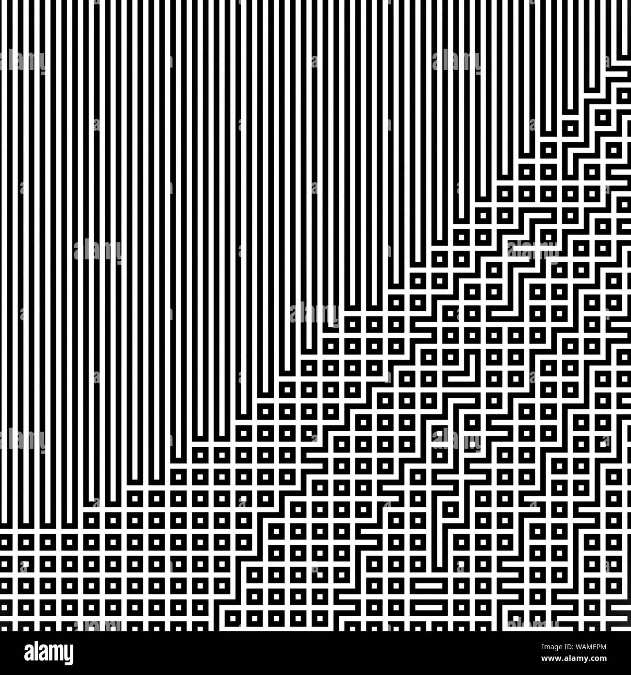 Fractal black line intersecting abstract maze / labyrinth Stock Photo ...