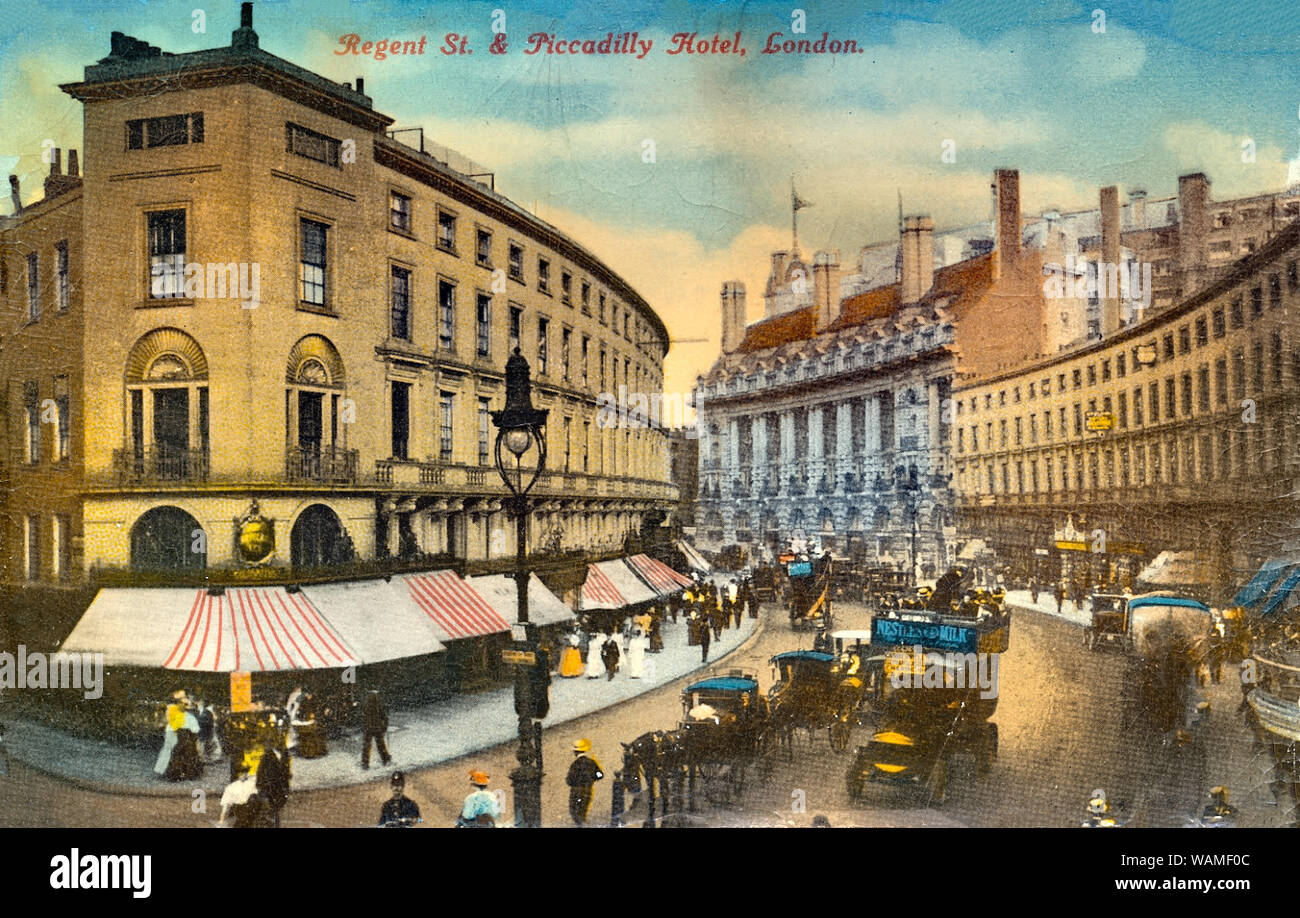 Regent Street and Piccadilly hotel, London Stock Photo Alamy