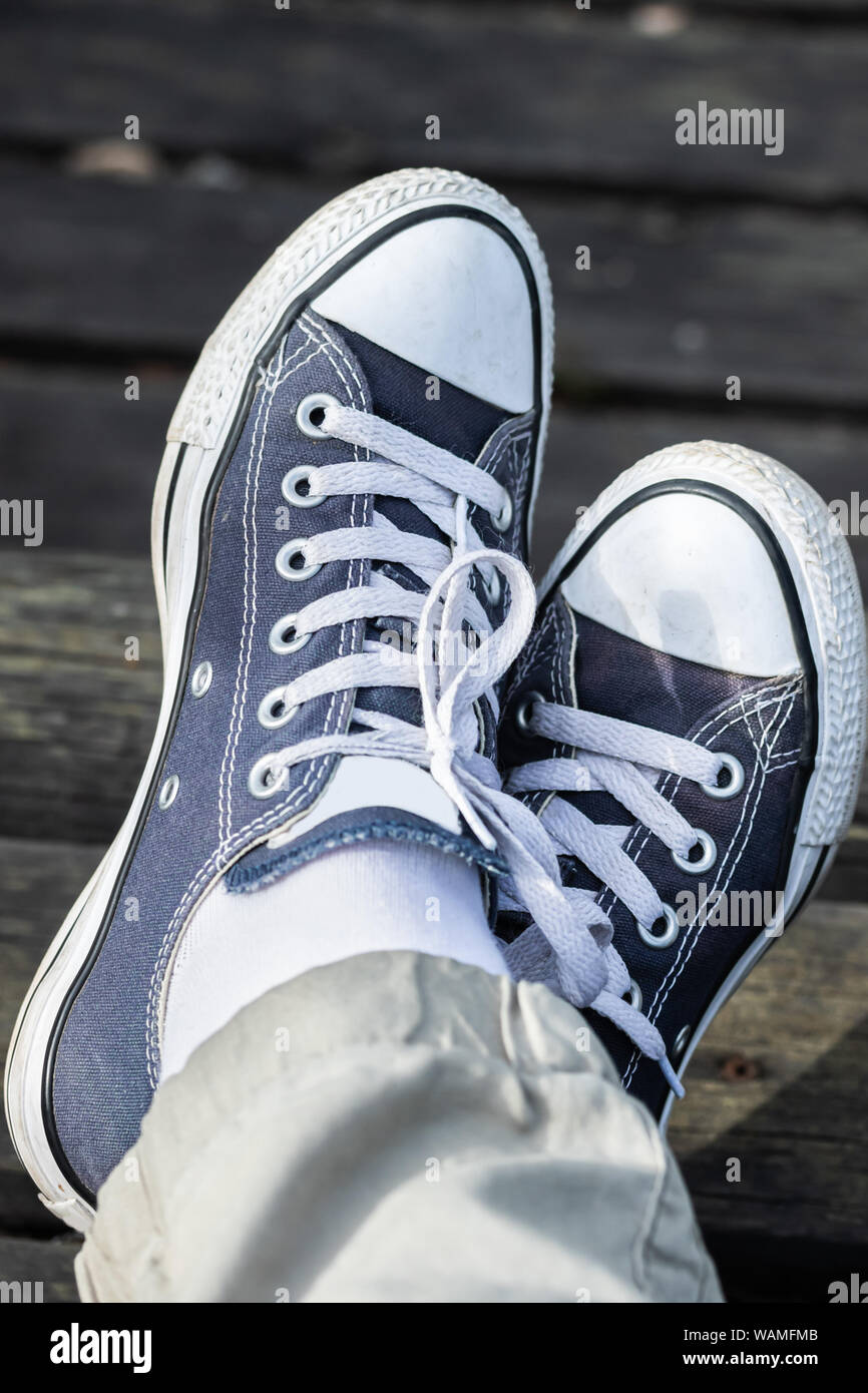 Used converse shoes hi-res stock photography and images - Page 3 - Alamy
