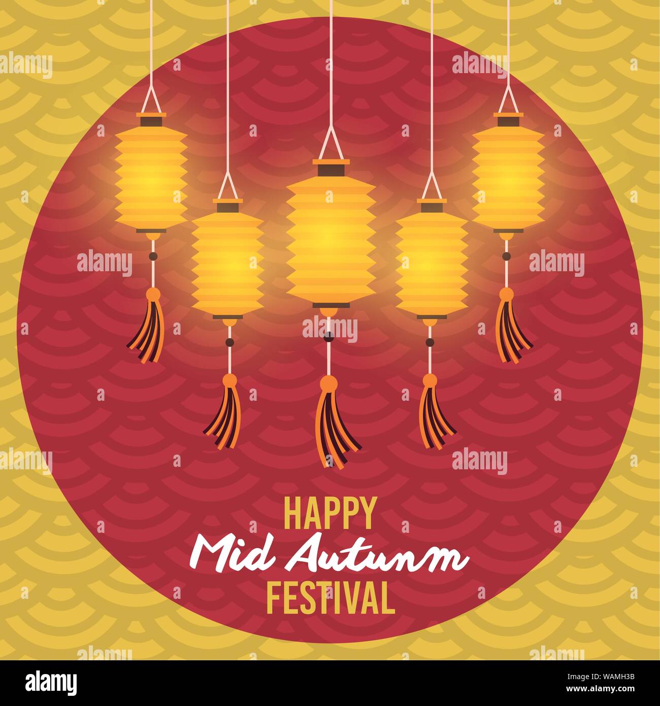 Happy mid autumn festival card Stock Vector Image & Art - Alamy