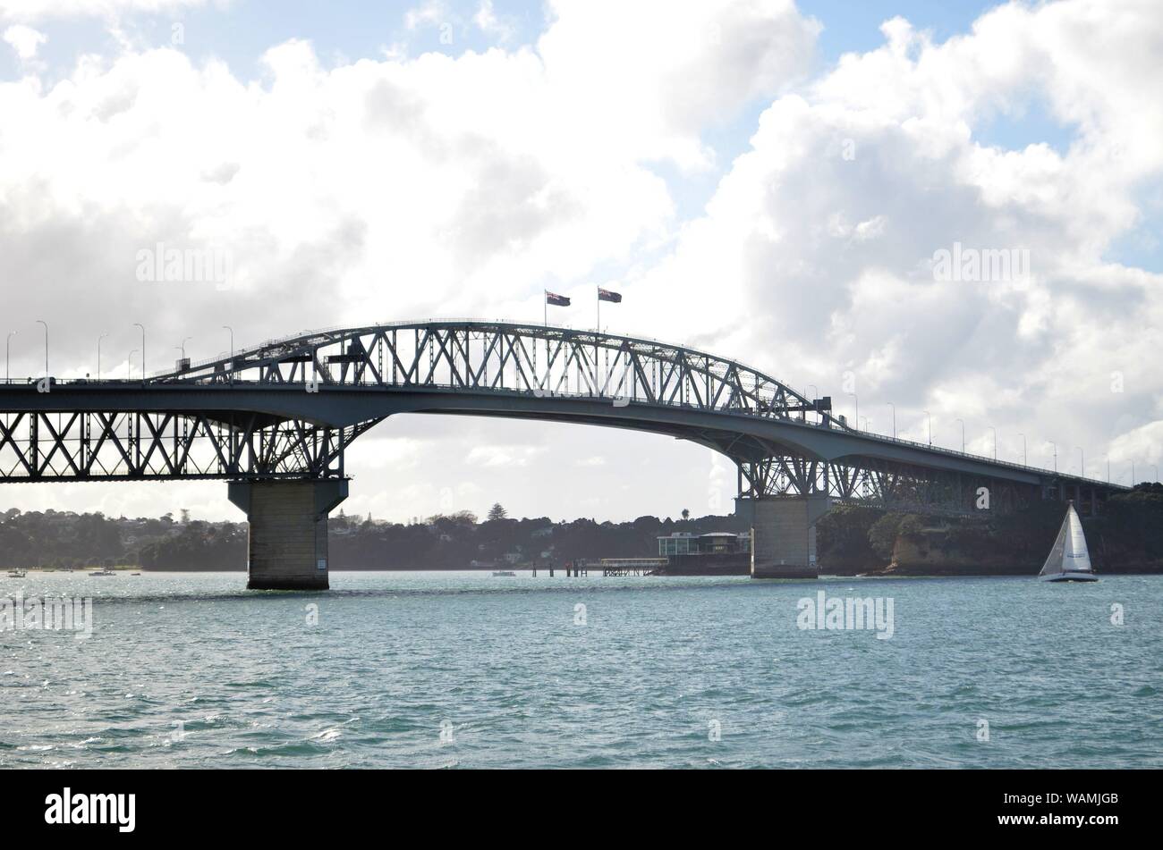 Auckland Harbour Bridge, New Zealand Stock Photo Alamy