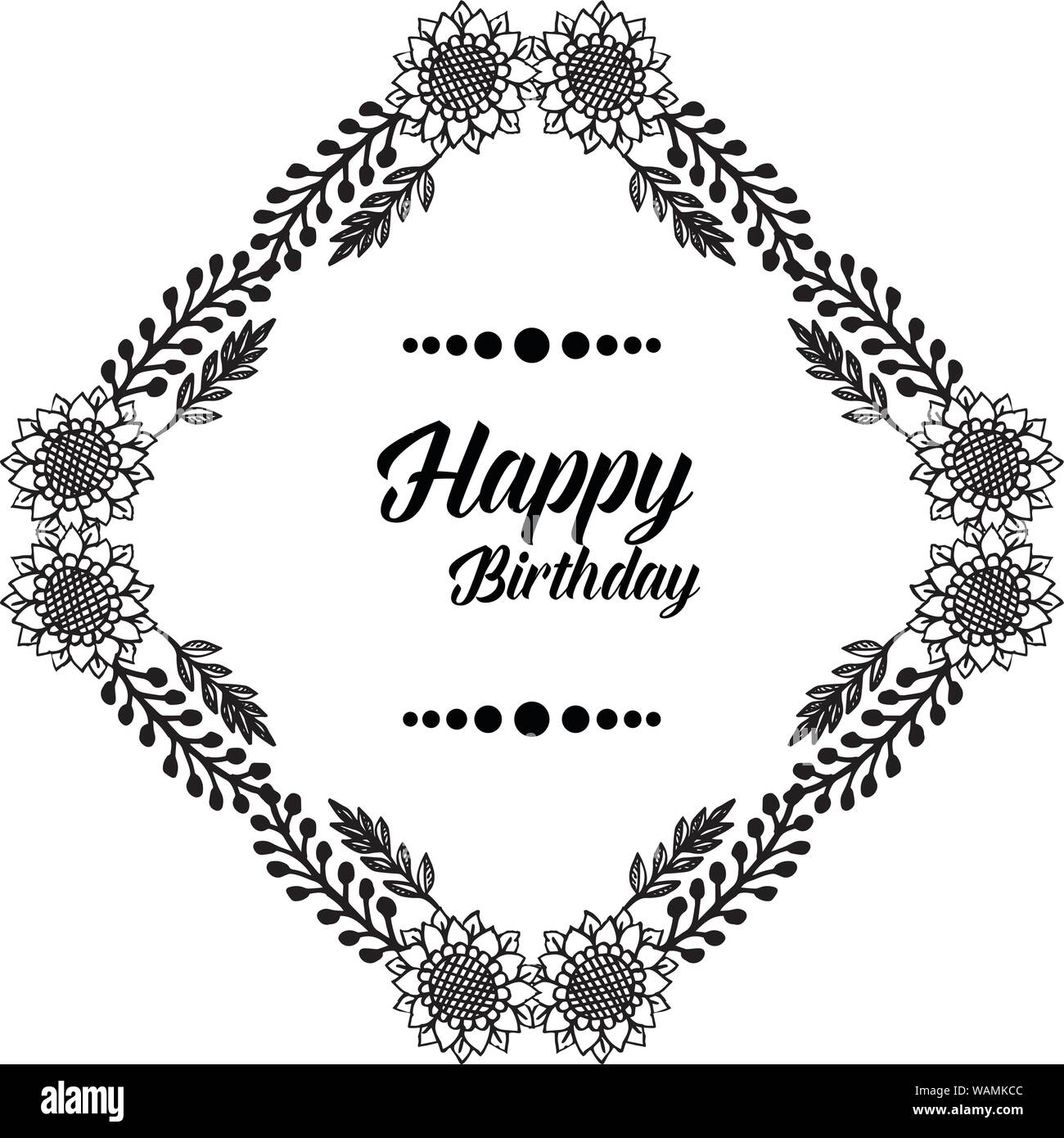 Design wallpaper invitation card happy birthday, for various beautiful