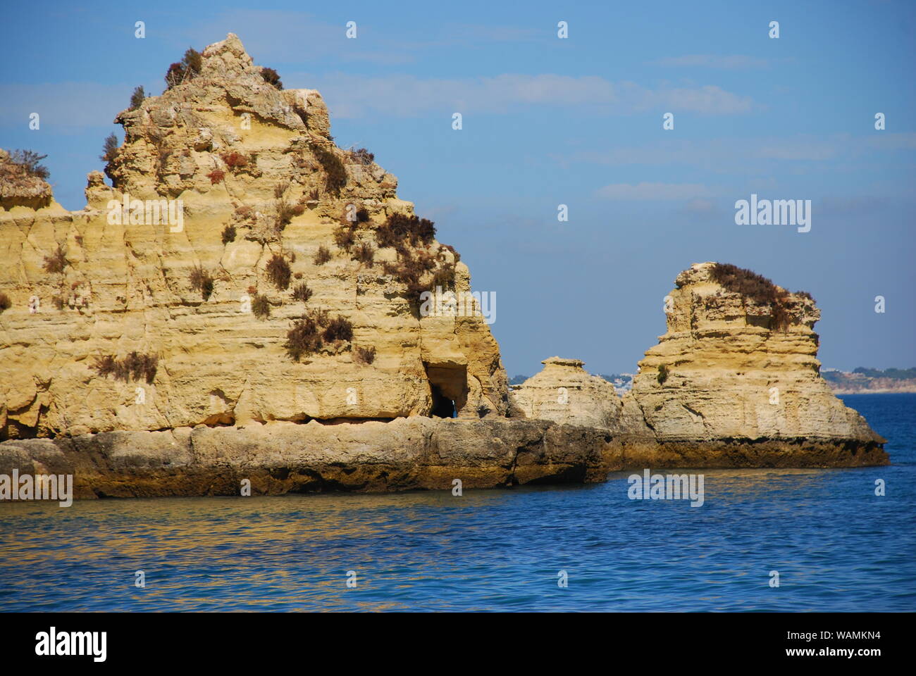 Cliffs at the Dona Ana beach, Algarve coast in Portugal Stock Photo Alamy