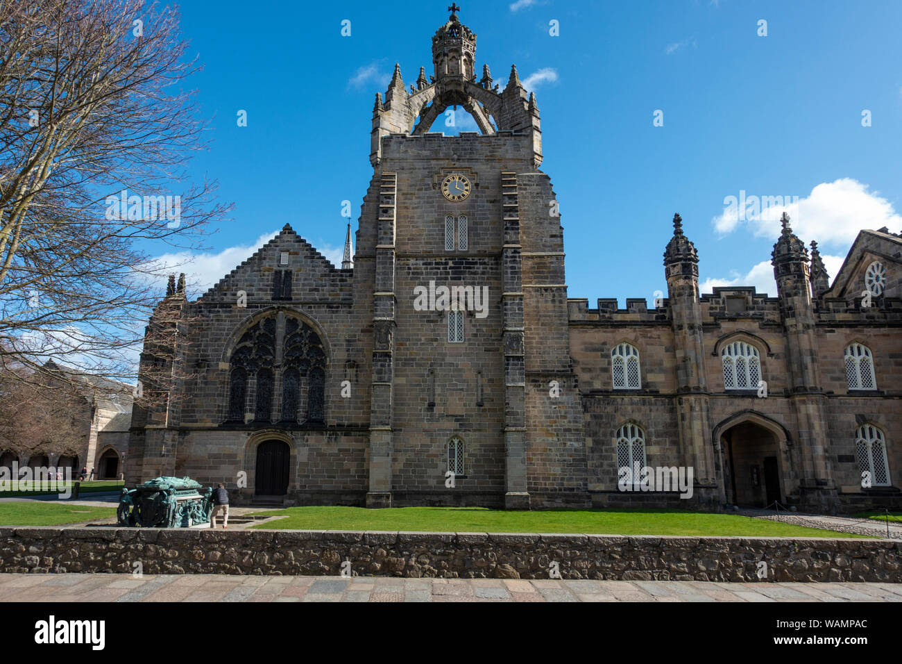 Crown Tower of King's College Chapel, University of Aberdeen, Old Aberdeen, Aberdeen, Scotland, UK Stock Photo