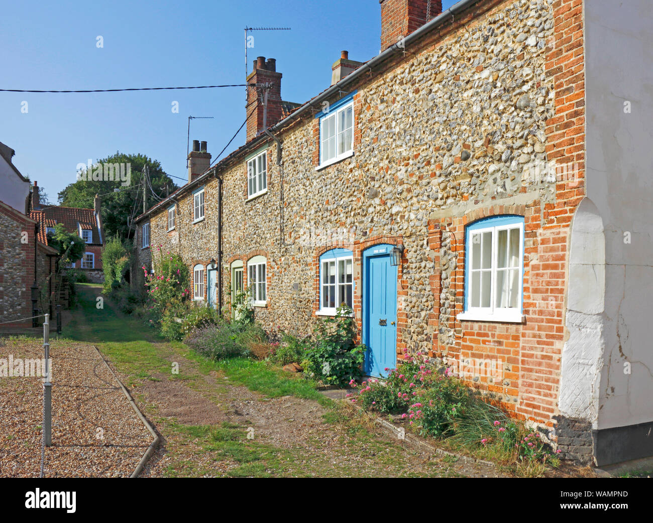 A Row Of Old Fisherman S Cottages At The East End Of Wells Next