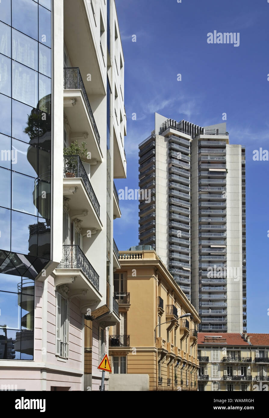 View of Les Moneghetti district. Principality of Monaco Stock Photo Alamy