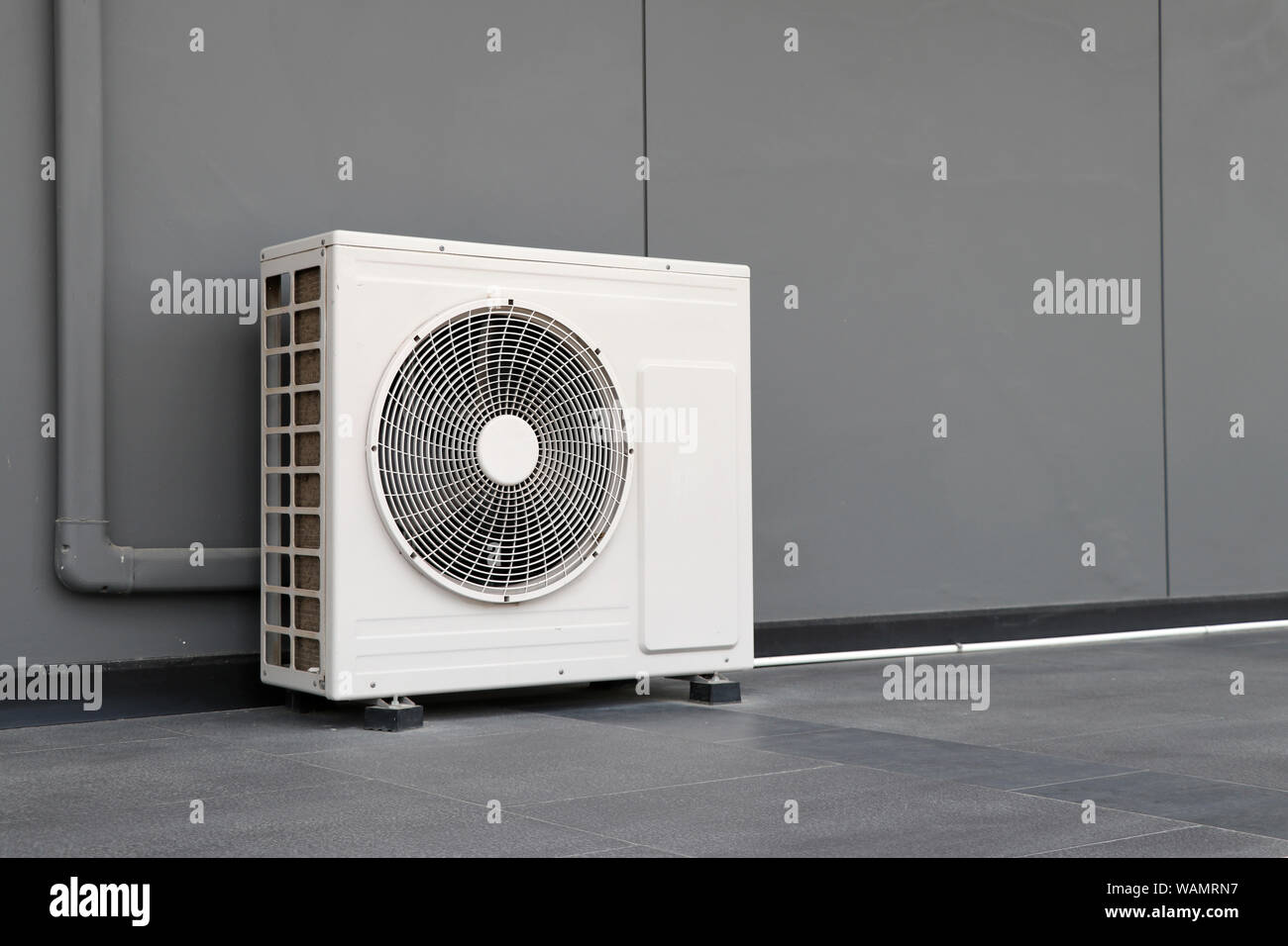 Condensing unit of air conditioning systems. Condensing unit installed