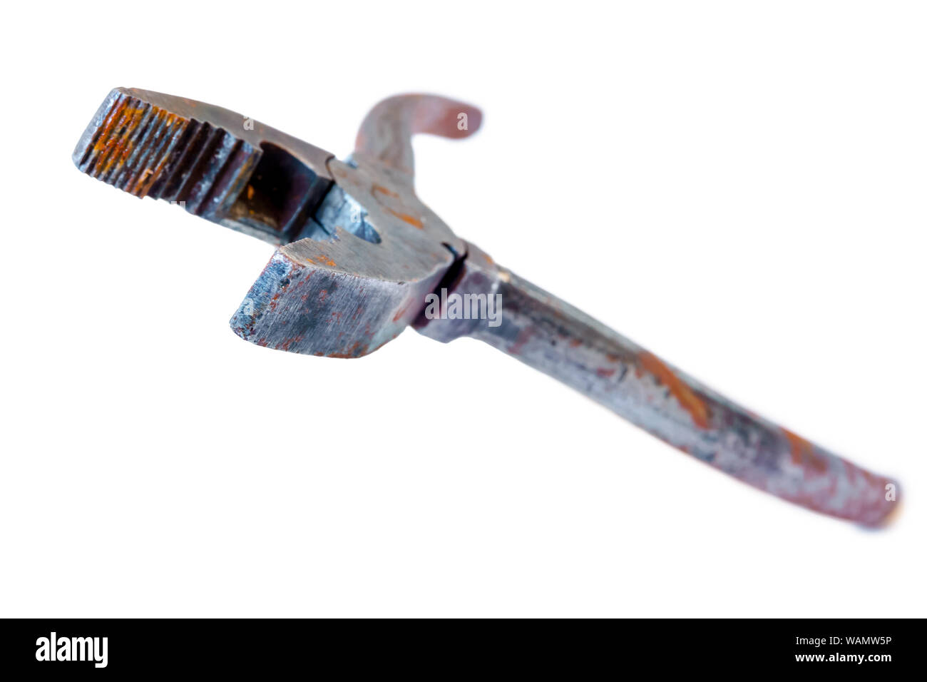 old rusty pliers isolated on white background Stock Photo