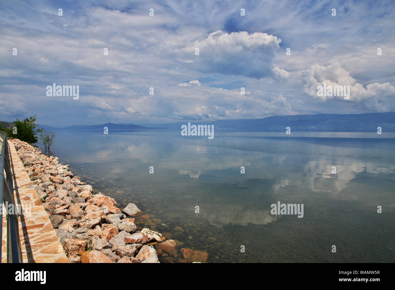 Lake Orchid In Macedonia Baslkans Stock Photo Alamy