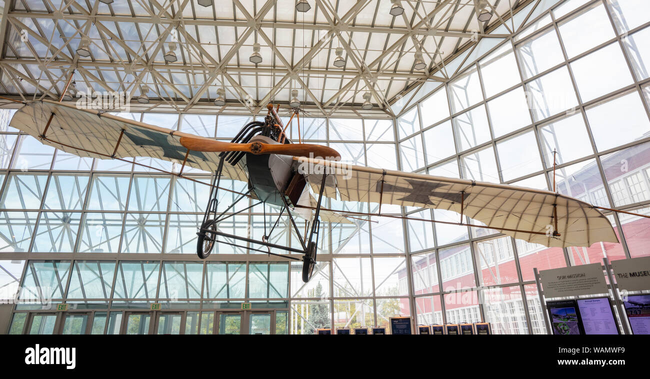 Rumpler Taube (Dove) Reproduction, Boeing Museum of Flight, Boeing Field, Tukwila, Washington State, USA Stock Photo