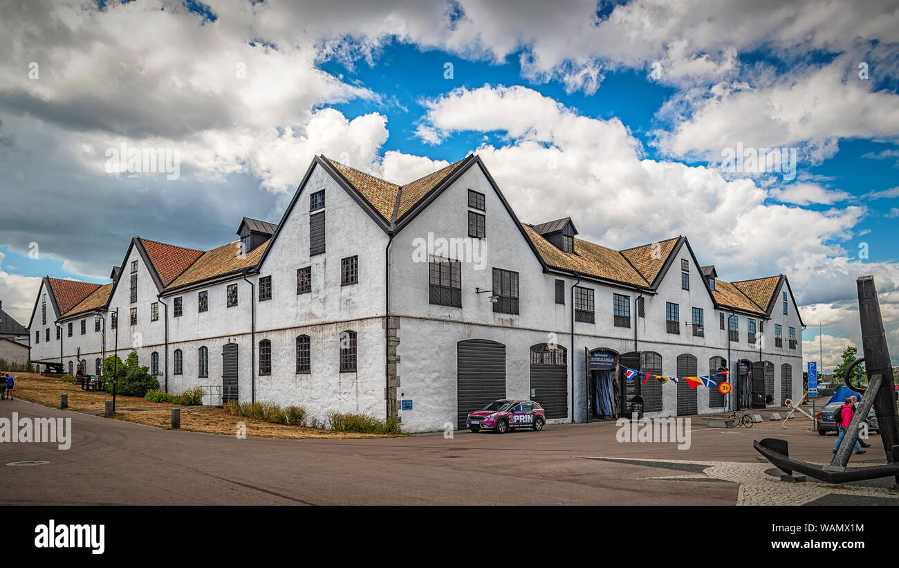 KARLSKRONA, SWEDEN - JULY 03, 2019: On the island Stumholmen you will find Karlskrona’s foremost visitor attraction - The Naval Museum. Stock Photo