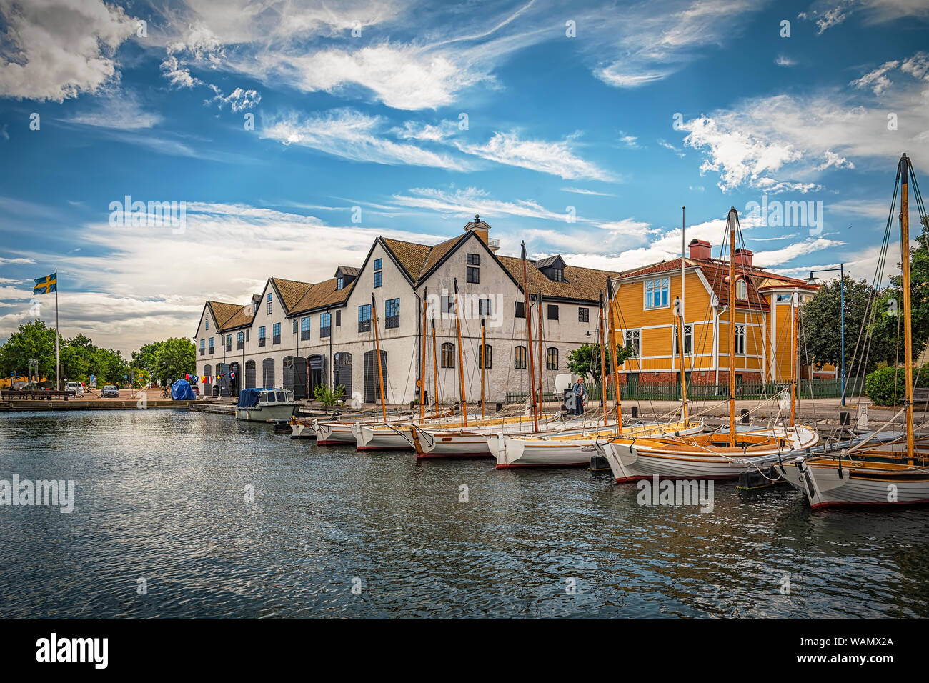 KARLSKRONA, SWEDEN - JULY 03, 2019: On the island Stumholmen you will ...