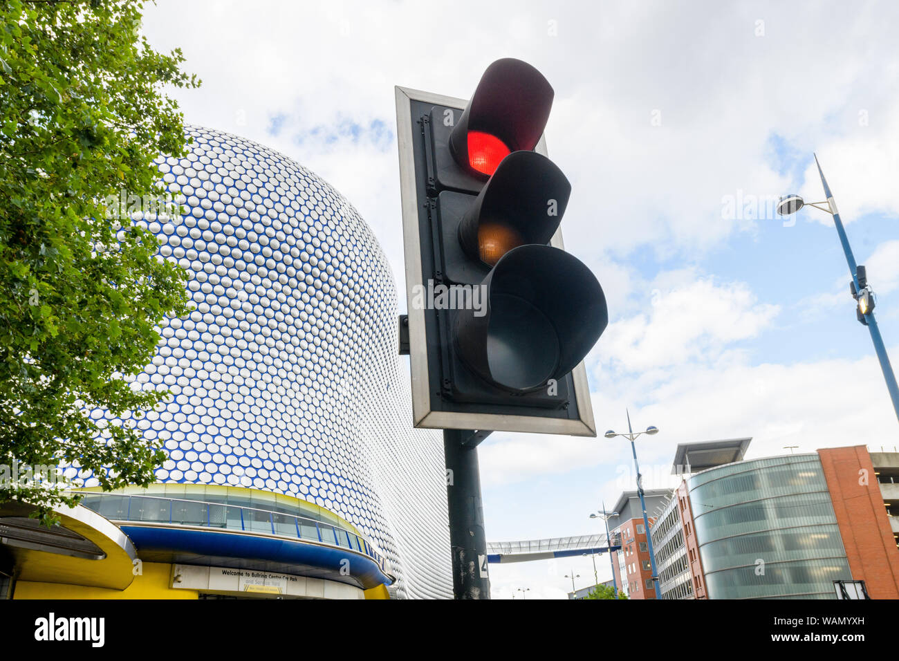 Traffic Lights Birmingham Stock Photo Alamy