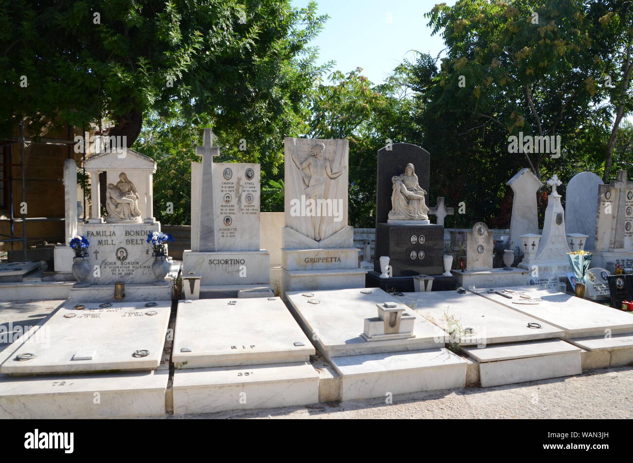 Santa Maria Addolorata Cemetery, Addolorata Cemetery, Paola malta Stock Photo