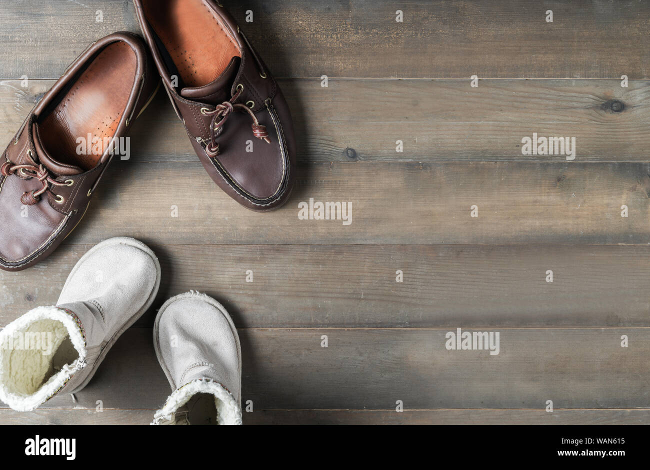 Dad and son shoes hires stock photography and images Alamy