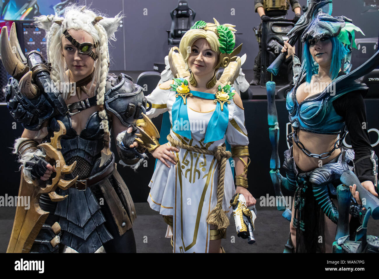Cologne Germany th Aug 19 Gamescom 19 Costumed Cosplayer Gamescom Is The World S Largest Trade Fair