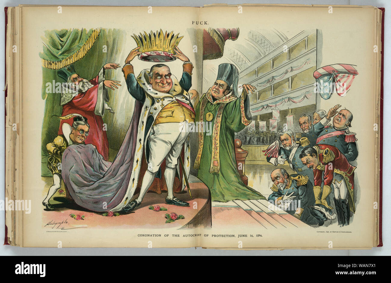 Coronation of the autocrat of protection, June 16, 1896 / Dalrymple. Stock Photo