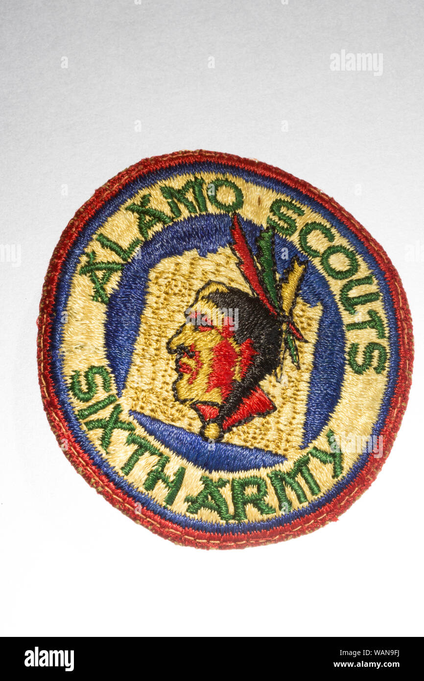 Alamo Scouts, Special Forces Unit Patch, WWII, USA Stock Photo