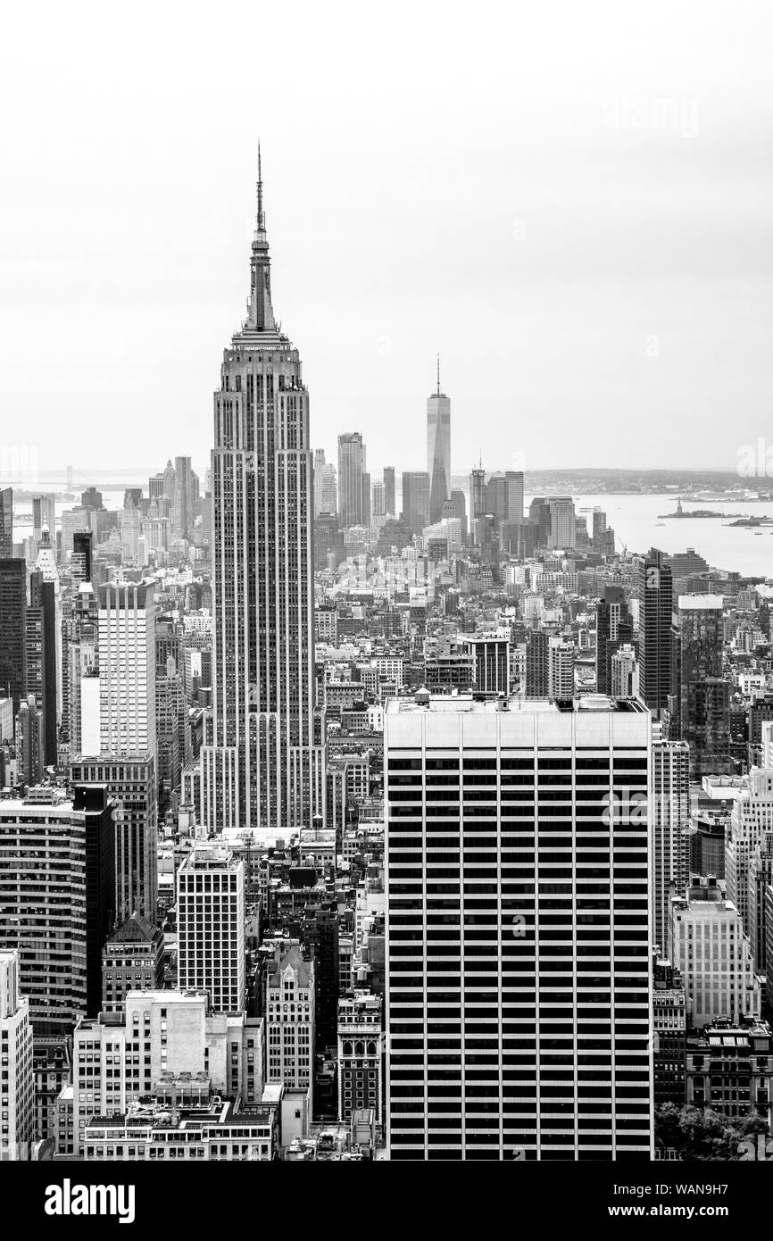 Skyline of New York City, USA Stock Photo