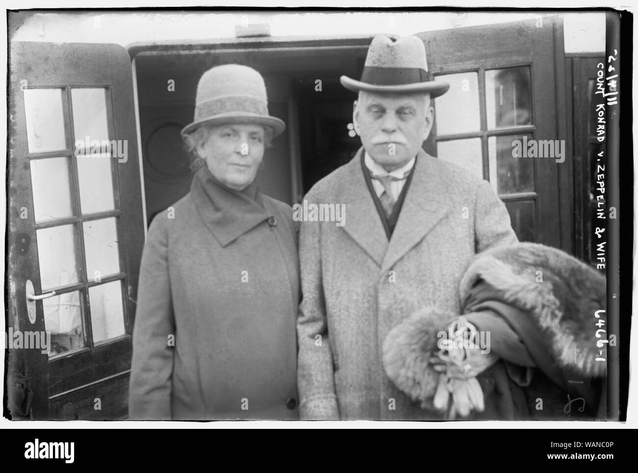 Count Konrad V. Zeppelin & wife Stock Photo - Alamy