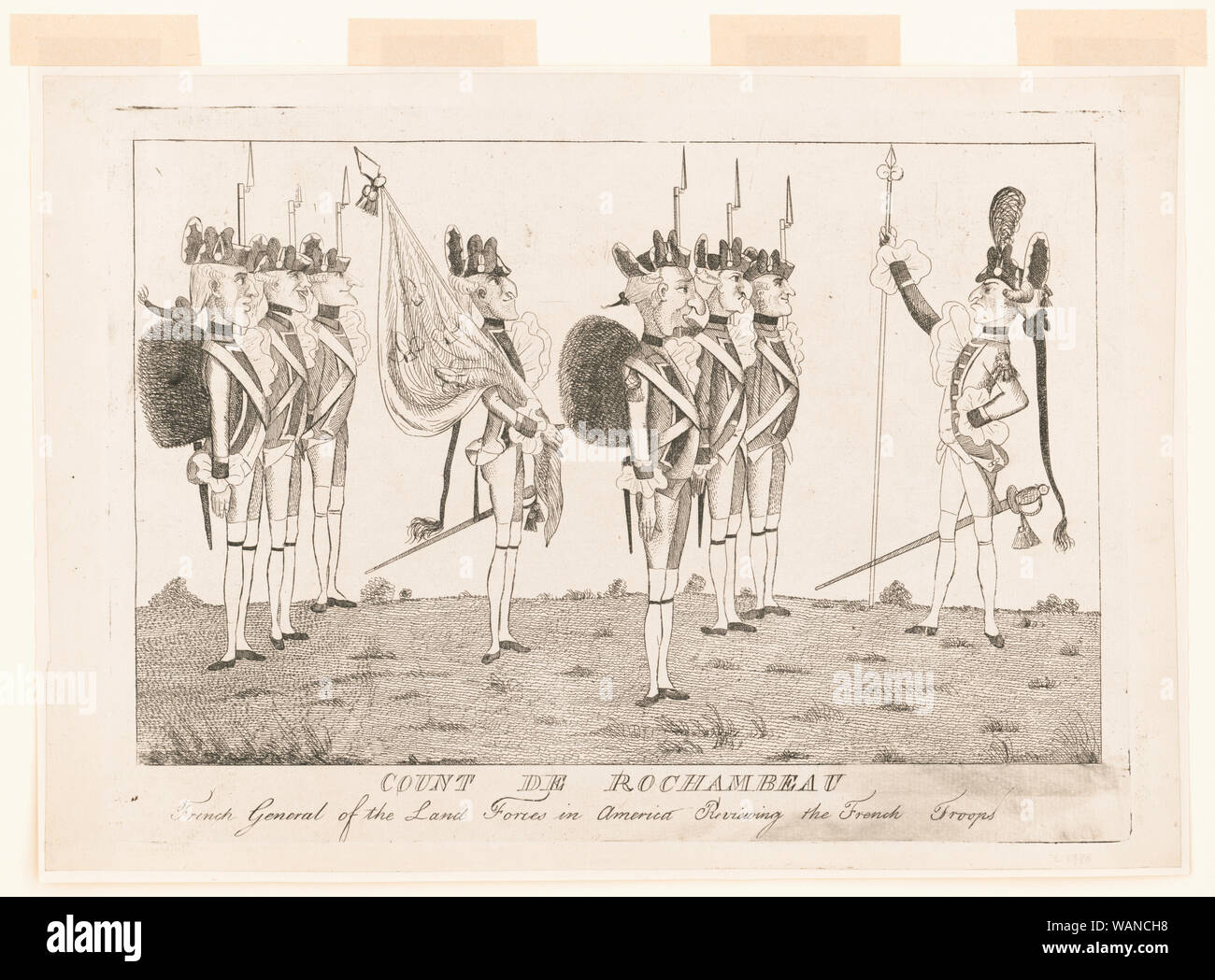 Count de Rochambeau - French general of the land forces in America ...