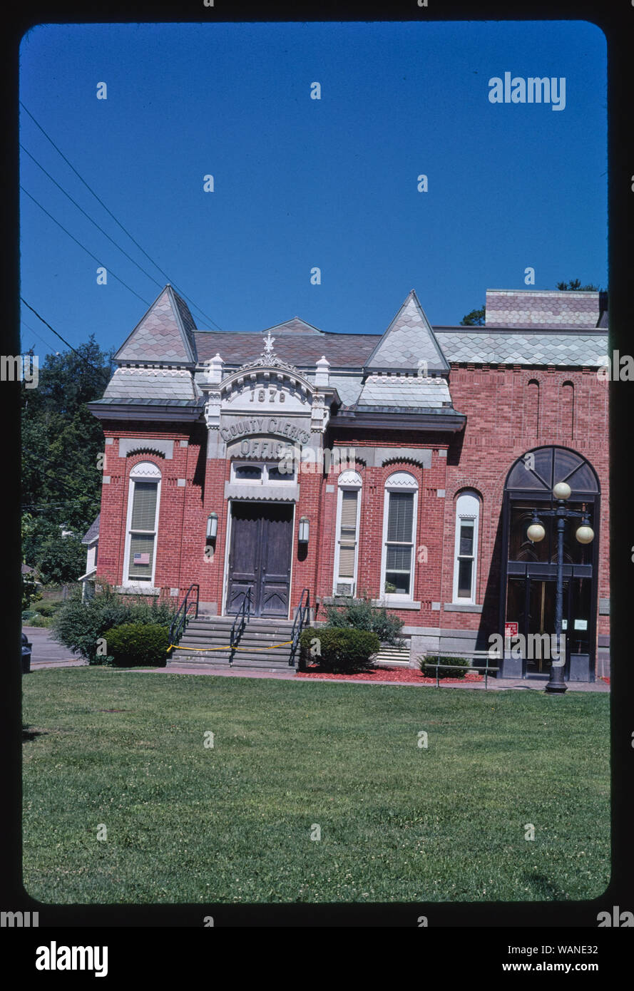 County Clerk's office, Village Green, Delhi, New York Stock Photo Alamy