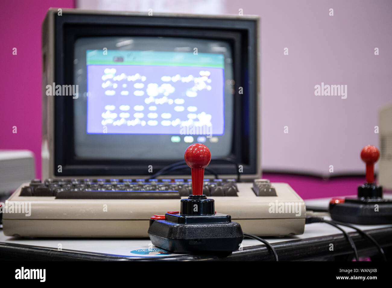 Cologne, Germany. 20th Aug, 2019. Gamescom 2019: Retro gaming area. Gamescom is the world's largest trade fair for computer and video games, at Koelnmesse in Cologne, Germany, from 20th to 24th August 2019. Photocredit: Christian Lademann Stock Photo