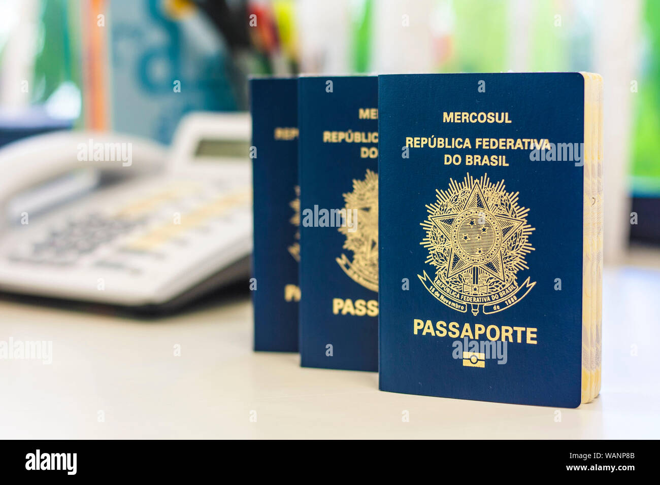 Brazilian passport, Brazil Stock Photo Alamy