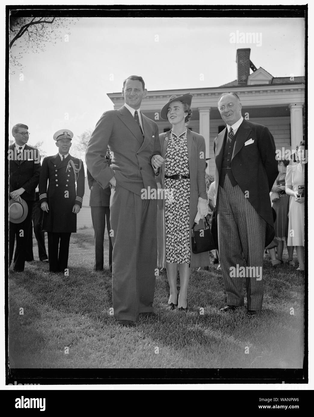 Crown Prince Frederik and Princess from Denmark, Mount Vernon, Va. Stock Photo