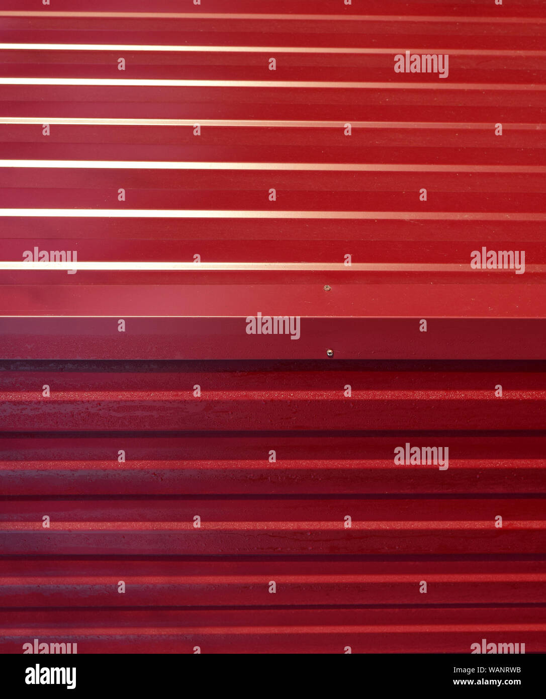 Diagonal pattern of metal profile. Fences from the galvanized iron ...