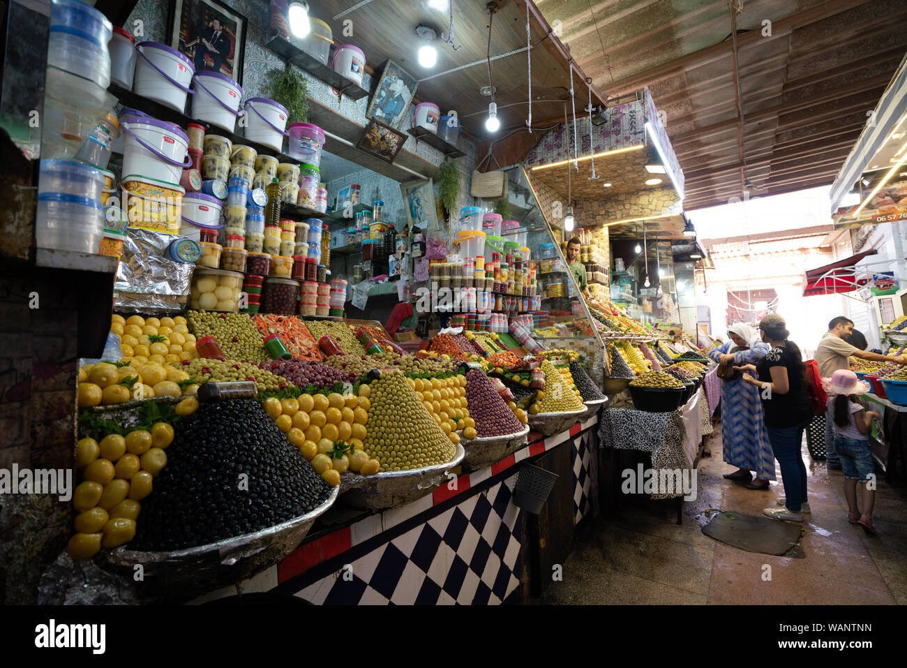 Local market in Meknes, Morocco Stock Photo