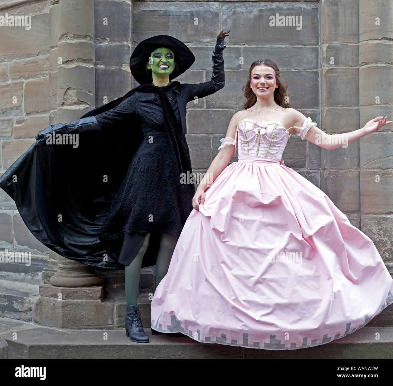 Edinburgh Fringe Festival, Royal Mile, Scotland UK. 21st August 2019. Glinda the Good Witch of