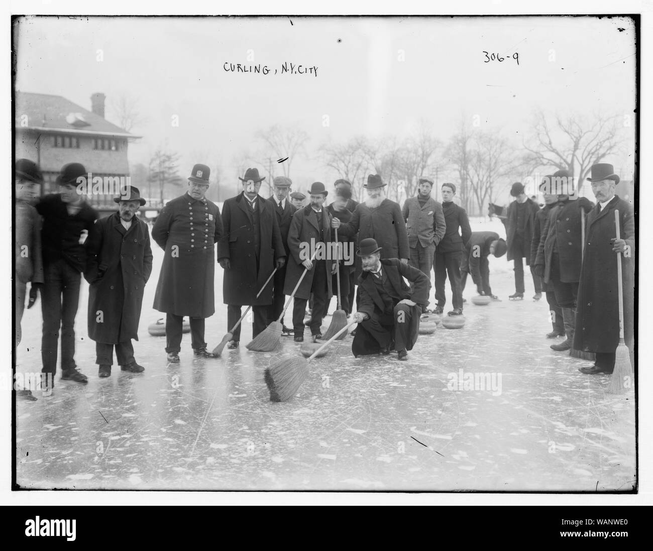 Curling-N.Y.C. Stock Photo