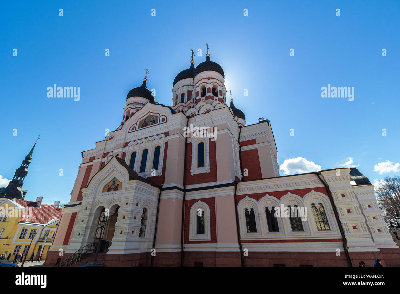 Spectacular Alexander Nevsky Cathedral In Central Tallinn On A Cloudy Summer Day Tallinn Estonia Image572833474