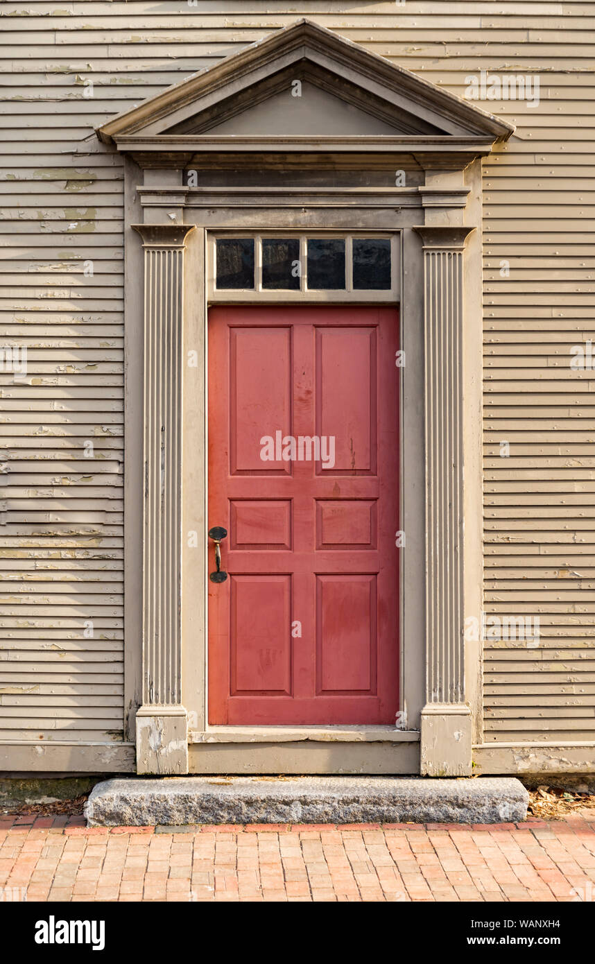Front Door Of A House In Portsmouth Nh Stock Photo 264783936 Alamy