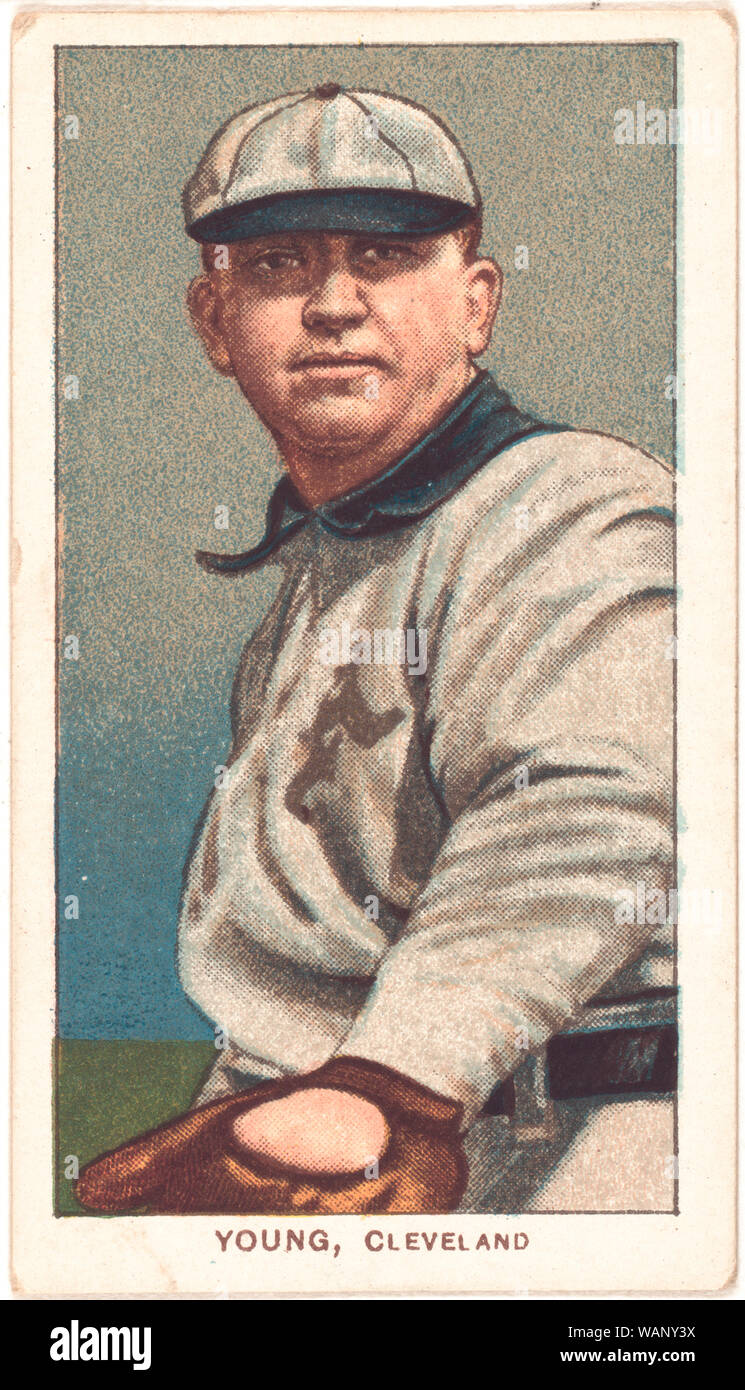 Cy Young, Cleveland Naps, baseball card portrait Stock Photo