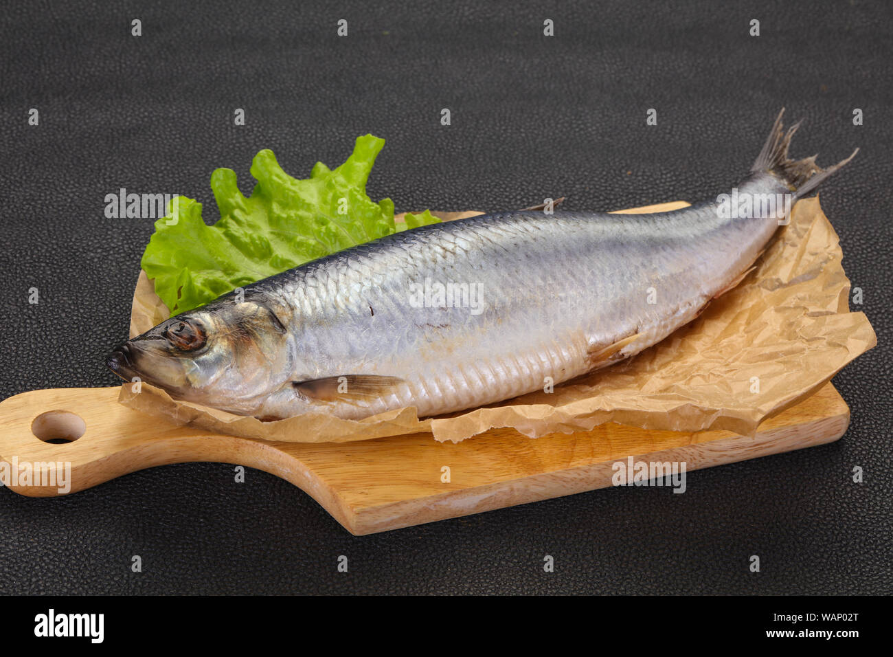 Salted herring fish ready for eat Stock Photo Alamy