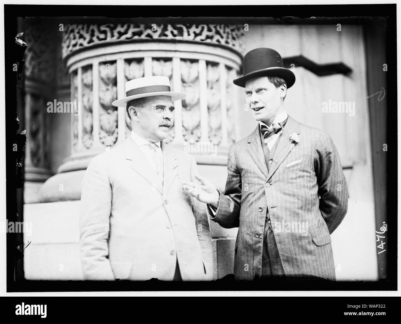 DEMOCRATIC NATIONAL CONVENTION. GEORGE M. PALMER, CHAIRMAN OF NEW YORK DELEGATION; REP. WILLIAM SULZER OF NEW YORK Stock Photo