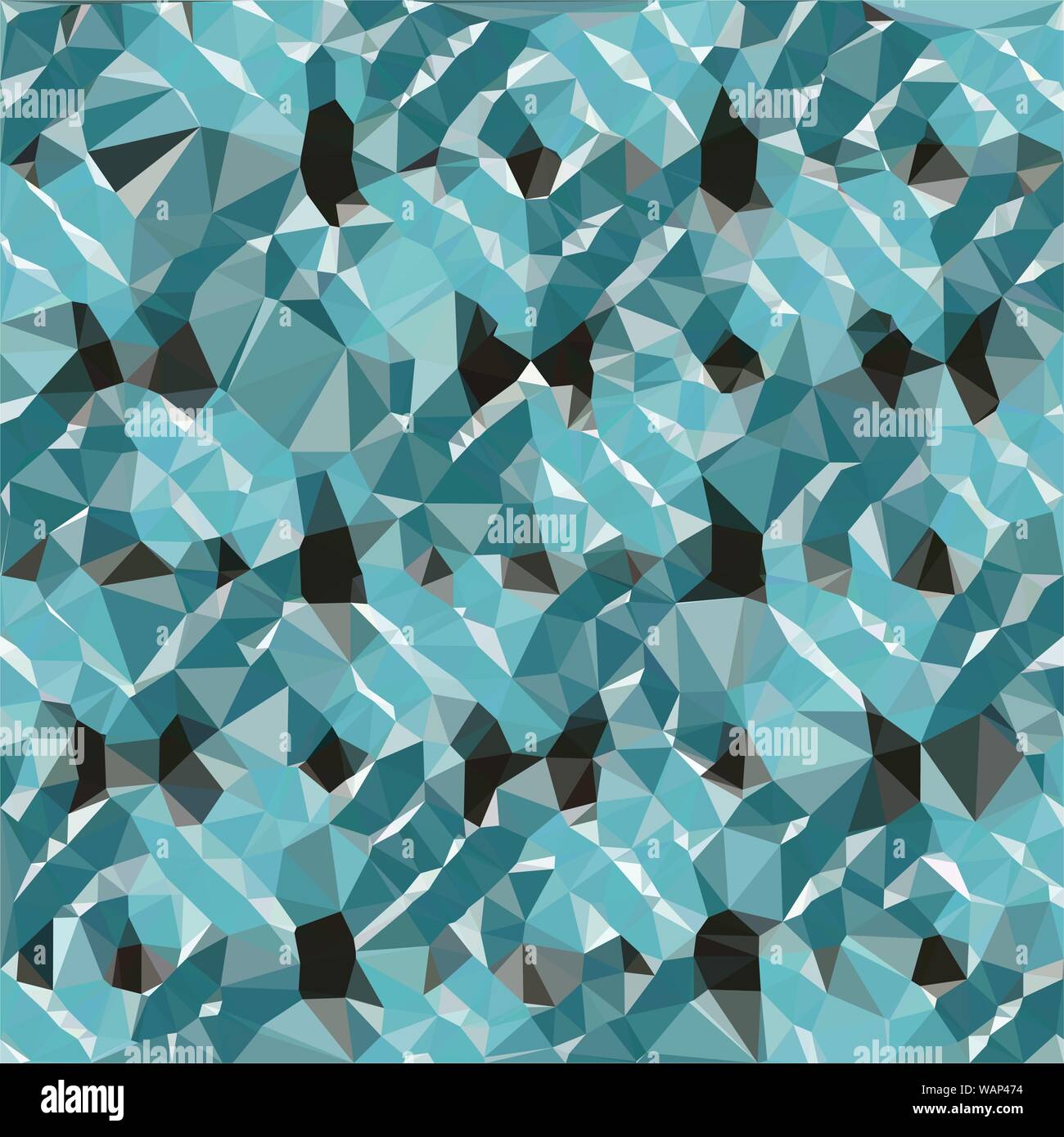 Cadet Blue, Triangular low poly, mosaic pattern background, Vector ...