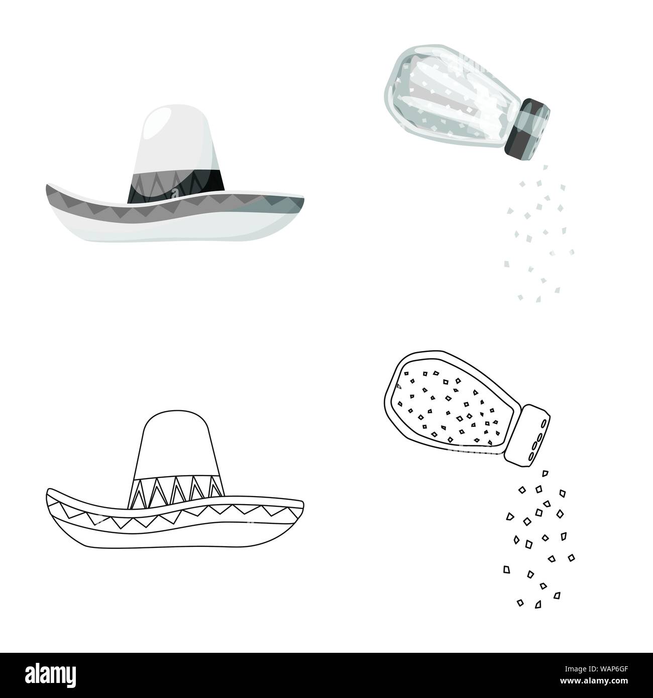 Vector design of cafe and Latin symbol. Collection of cafe and national stock vector