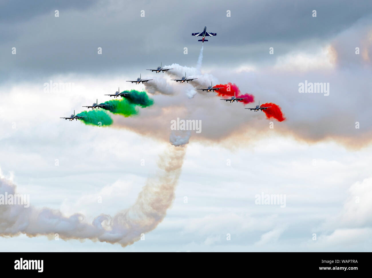 Italian Air Force, Frecce Tricolri at the Royal International Air Tattoo 2019 Stock Photo