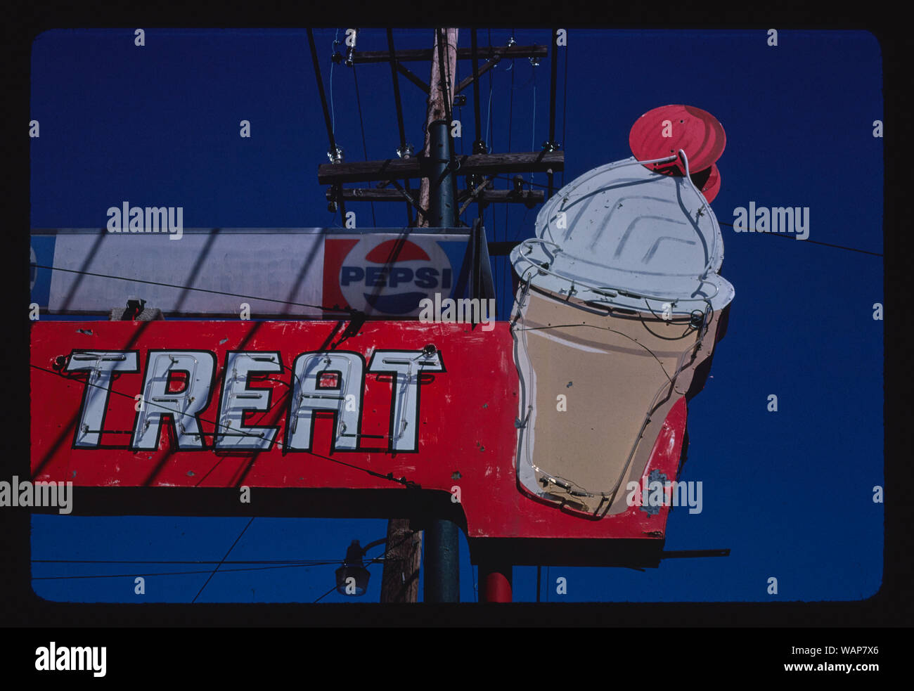 Dairy Treat ice cream sign, Third Street, Dayton, Ohio Stock Photo Alamy