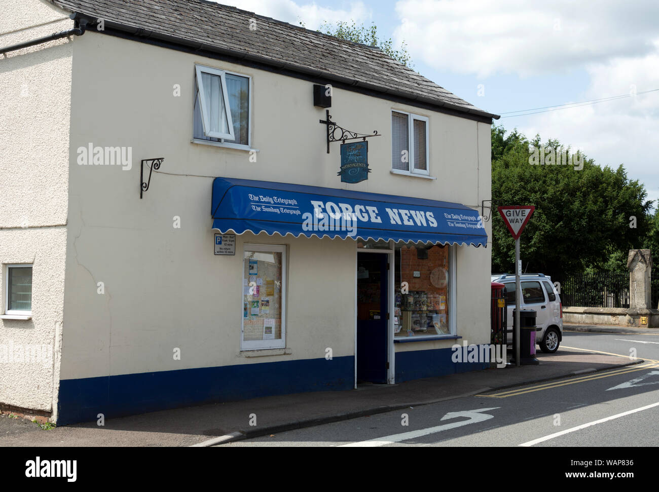 Newsagents shop, Charlton Kings, Gloucestershire, England, UK Stock