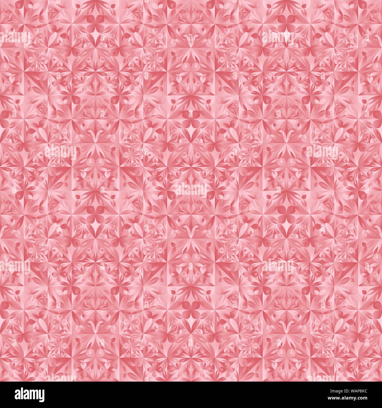 Polygonal geometrical floral triangle pattern background - color abstract gradient vector design Stock Vector